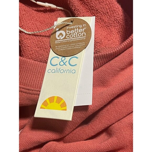 C&C California Faded Rose Vintage Anchor Sweatshirt Womens Large Cotton Rayon - Picture 9 of 9